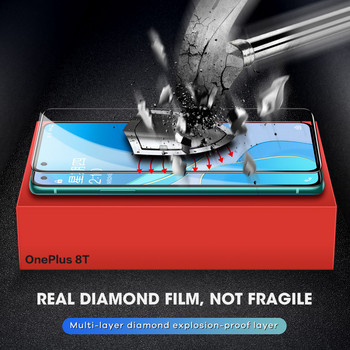 SmartDevil Diamonds Скрийн протектор за OnePlus 8T 9 9R 7 Взривозащитено HD Пълно покритие Стъкло против пръстови отпечатъци 9H против надраскване