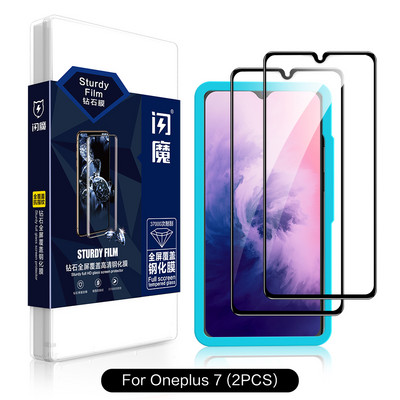 „SmartDevil Diamonds“ ekrano apsauga, skirta „OnePlus 8T 9 9R 7“, sprogimui atsparus HD pilnas dangtis stiklas, apsaugantis nuo pirštų atspaudų 9H nuo įbrėžimų