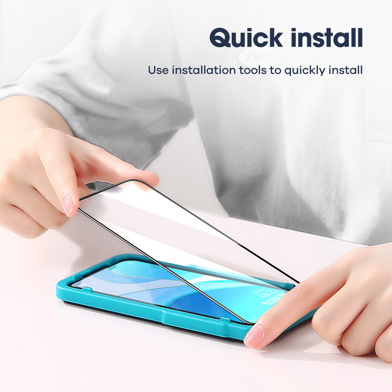 „SmartDevil Diamonds“ ekrano apsauga, skirta „OnePlus 8T 9 9R 7“, sprogimui atsparus HD pilnas dangtis stiklas, apsaugantis nuo pirštų atspaudų 9H nuo įbrėžimų