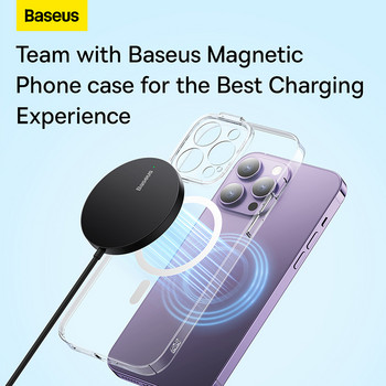 Baseus Simple Mini3 Magnetic Wireless Charger Pad για iPhone 14 13 12 Pro Max Samsung Xiaomi Huawei Phone Qi 15W Fast Chargers