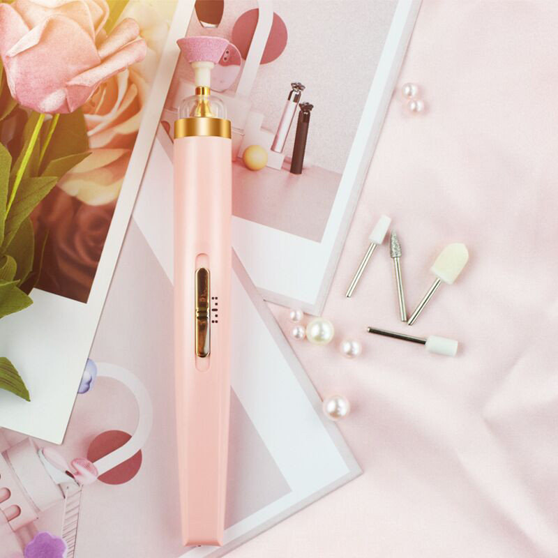 Електрическа шлифовъчна машина за полиране на нокти с лека преносима мини електрическа писалка за маникюр с кутия за премахване на гел