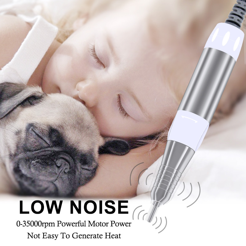 Pro 35000RPM Електрическа бормашина за нокти Дръжка от неръждаема стомана Електрическа бормашина за маникюр и аксесоар Инструмент за ноктопластика