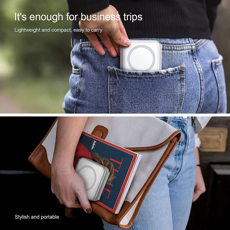 Nano 3 viename belaidis įkroviklis Magnetinis sulankstomas 3 viename greito įkrovimo stotelė, skirta iPhone 13 Pro Max 12 AirPods Pro iWatch Samsung