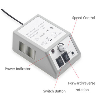 Μηχάνημα μανικιούρ 12W 20000RPM Επαγγελματικό τρυπάνι νυχιών Ηλεκτρική λίμα νυχιών με Speed Display Μηχάνημα πεντικιούρ Μανικιούρ Knife