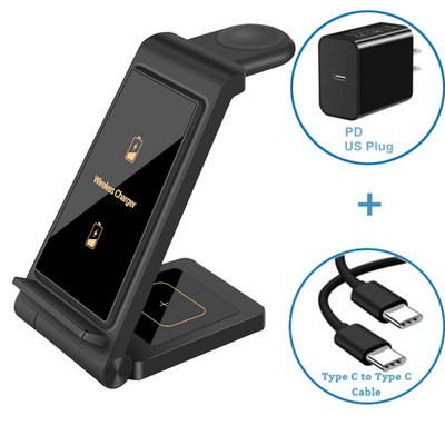 Novi stalak za bežični punjač 3 u 1 od 25 W za Samsung Z Fold 4 S22 S21 Galaxy Watch 5 4 3 Active 2 1 Buds Pro stanica za brzo punjenje