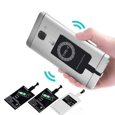 Ασύρματος δέκτης φόρτισης Qi επαγωγικός προσαρμογέας φόρτισης για IPhone 7,6,5, Samsung Huawei Type-c Micro Usb Qi C Basic Connector