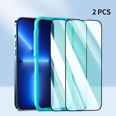 „SmartDevil“ grūdinto stiklo ekrano apsauga, skirta „iPhone 13 Pro Max“, pilnai dengiantis stiklas, skirtas „iPhone 13 mini HD Anti Blue Light“