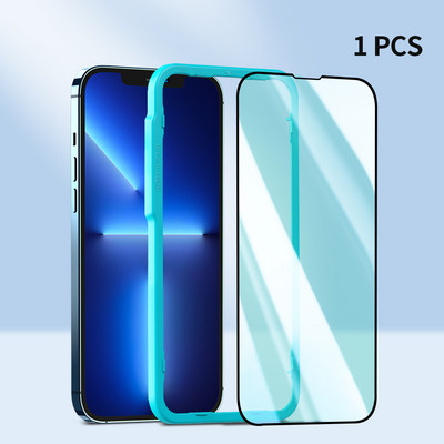 „SmartDevil“ grūdinto stiklo ekrano apsauga, skirta „iPhone 13 Pro Max“, pilnai dengiantis stiklas, skirtas „iPhone 13 mini HD Anti Blue Light“