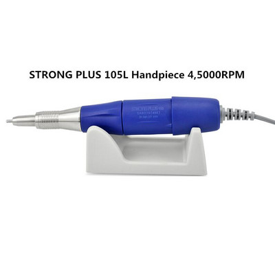 STRONG 210 plus 102L 105L rankena 35K & 40K & 45K RPM Mikromotorinis poliravimo rankinis įrankis elektrinis nagų gręžimo manikiūro aparatas