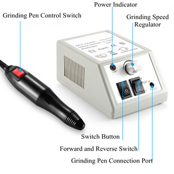 Εργαλεία μανικιούρ Μηχανή για τρυπάνι νυχιών Επαγγελματική συσκευή τριβής νυχιών Gel Polisher Drill Pen Aparatus Electric Manicure Set Gel Remove
