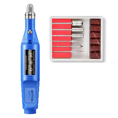 Manikiūro įrankiai Nagų gręžimo mašina Profesionalus nagų šlifuoklis gelio poliruoklis Gręžimo rašiklis Elektrinis manikiūro rinkinys Gelio pašalinimas