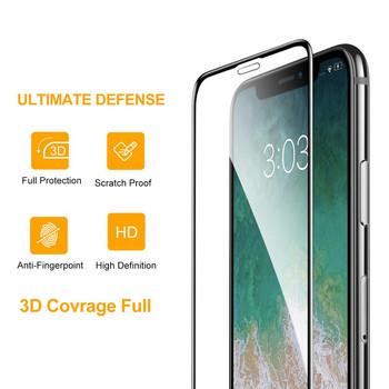 SmartDevil протектор за екран за iPhone 11 13 Pro Max 9H закалено стъклено фолио за 12/12 mini/12 Pro Max XR Xs Max Прозрачно пълно покритие