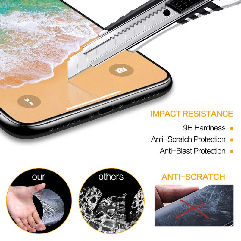 SmartDevil Screen Protector για iPhone 11 13 Pro Max 9H Tempered Glass Film for 12/12 mini/12 Pro Max XR Xs Max Clear Full Cover