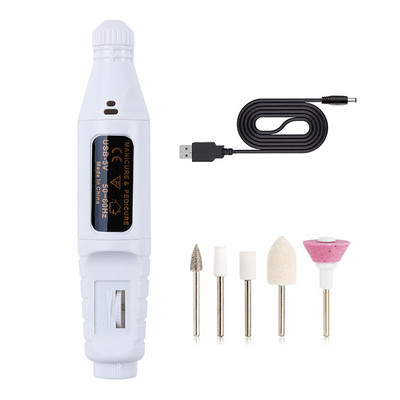 1 rinkinys elektrinių nagų gręžtuvų manikiūro grąžtų rinkinys manikiūro mašina nagų įranga Nešiojami nagų reikmenys profesionalams nagų dildė