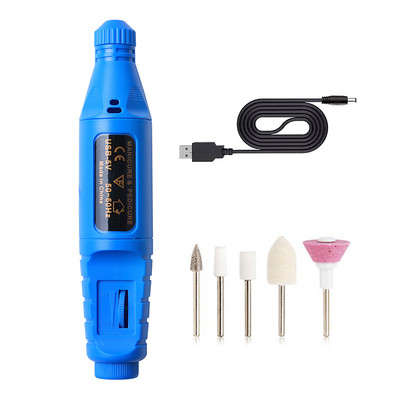 1 rinkinys elektrinių nagų gręžtuvų manikiūro grąžtų rinkinys manikiūro mašina nagų įranga Nešiojami nagų reikmenys profesionalams nagų dildė