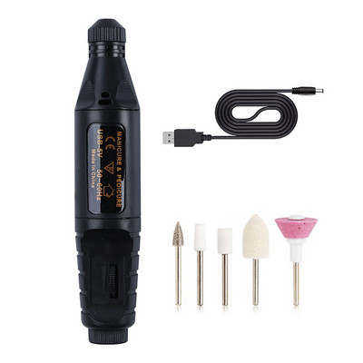 1 rinkinys elektrinių nagų gręžtuvų manikiūro grąžtų rinkinys manikiūro mašina nagų įranga Nešiojami nagų reikmenys profesionalams nagų dildė