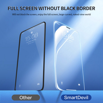 SmartDevil Tempered Glass Screen Protector for iPhone 12 Pro Max Full Cover Borderless Glass for iPhone 12 mini HD Blue Light