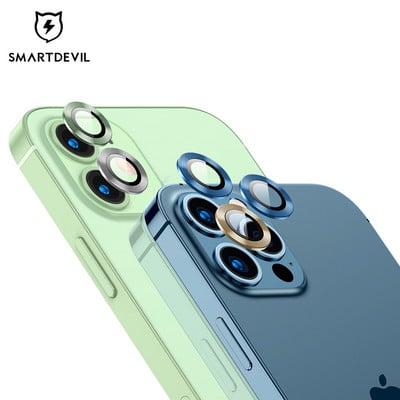 Protector de lentile pentru telefon SmartDevil din metal pentru iPhone 12 Pro Max Film de protecție pentru cameră pentru cameră pentru Iphone12mini rezistent la zgârieturi