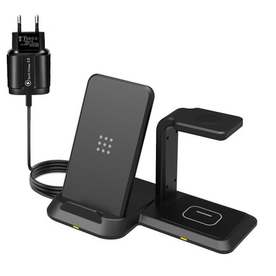 3 viename belaidžio įkroviklio doko stotis, skirta Samsung S22 Ultra S21 S20 S10 Note 20 10 9 belaidžiai įkrovikliai, skirti Samsung Galaxy Watch 4