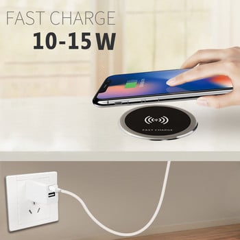 Desk Embeded Qi Wireless Charger 15W Phone Charger 3.0 for xiaomi mi 11 10s Wireless Charging Pad for iphone 12 pro max x plus