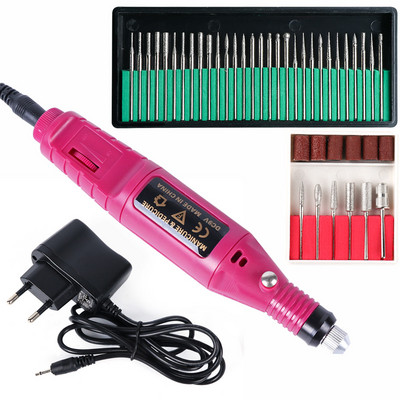 Pjaustytuvų rinkinys manikiūro mašinai Kvarcinis šveitimo akmuo deimantinės vilnos nagų grąžtas Rotary Burr šlifavimo malūno rinkinys SAHBS-011P