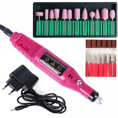 Pjaustytuvų rinkinys manikiūro mašinai Kvarcinis šveitimo akmuo deimantinės vilnos nagų grąžtas Rotary Burr šlifavimo malūno rinkinys SAHBS-011P