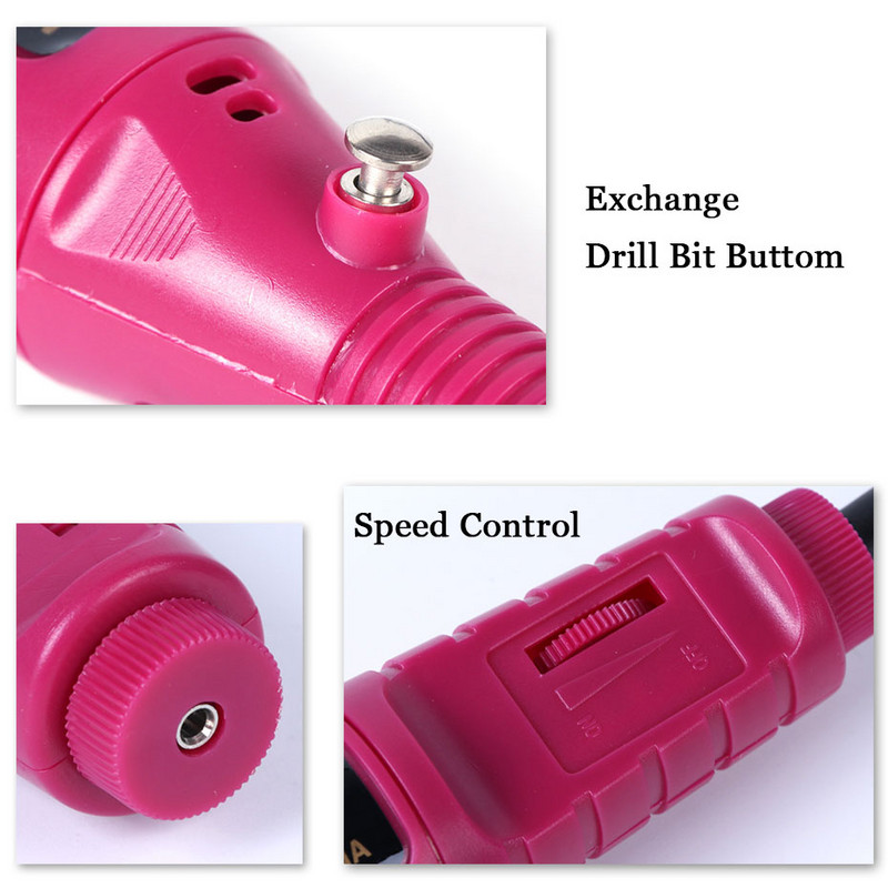 Pjaustytuvų rinkinys manikiūro mašinai Kvarcinis šveitimo akmuo deimantinės vilnos nagų grąžtas Rotary Burr šlifavimo malūno rinkinys SAHBS-011P