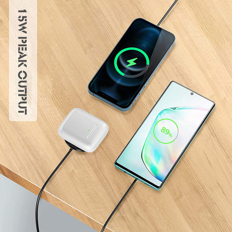 Magnetinis belaidis įkroviklis 2in1 15W Qi belaidis automobilinis įkroviklis, skirtas mag iPhone 14 12 13 Pro Max Mini Samsung Huawei Xiaomi