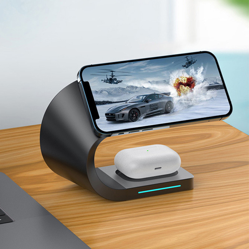 Magnetinė 3 viename belaidžio įkroviklio įkrovimo stotis, skirta Apple Magsafe iWatch Airpod iPhone 12 13 14 Pro Max 15 W indukciniams įkrovikliams
