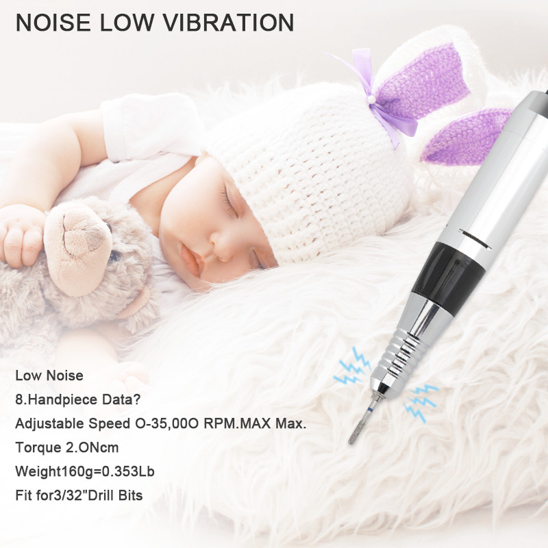 Dmoley 35000/20000 RPM elektrinis nagų gręžimo staklės frezavimo rinkiniai manikiūro nagų galiukams manikiūro elektrinis nagų pedikiūro dildė