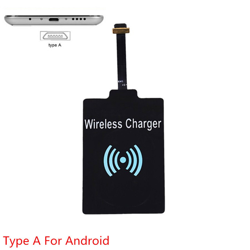 Qi prijemnik bežičnog punjača za iPhone7 6 6s 5s 7 Plus Univerzalni modul prijemnika bežičnog punjenja za tip-C Micro USB telefon