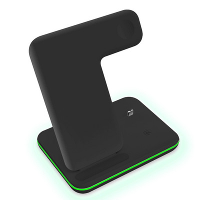 Suport de încărcare fără fir 15W 3 în 1 pentru iPhone 14 13 12 11 XS XR 8 Stație de andocare de încărcare rapidă pentru Apple Watch 8 7 6 5 Airpods Pro