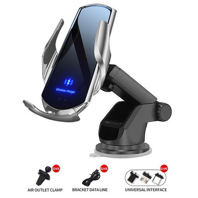 30 W automobilinis belaidis įkroviklis, automatinis indukcinis greito įkrovimo oro ventiliacinis telefono laikiklis skirtas iPhone 14 13 12 11 XS XR 8 Samsung S21 S20