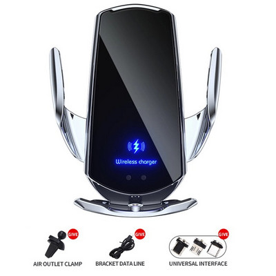 30 W automobilinis belaidis įkroviklis, automatinis indukcinis greito įkrovimo oro ventiliacinis telefono laikiklis skirtas iPhone 14 13 12 11 XS XR 8 Samsung S21 S20