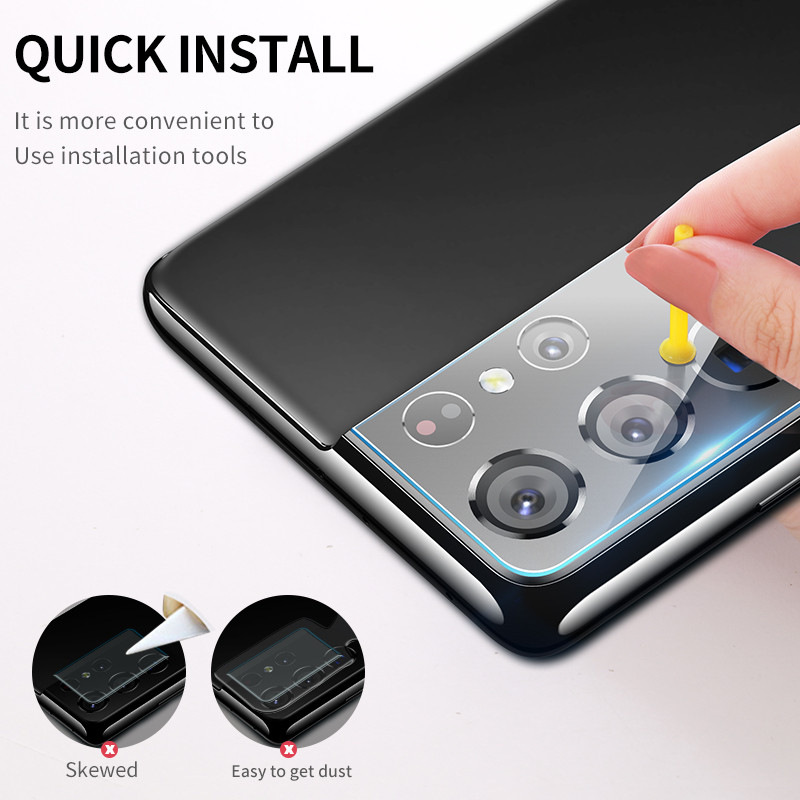 SmartDevil Lens Glass For Samsung S21 Plus S21Ultra Camera Protectors Αντιχαρακτικό Προστατευτικό φακού με διαμάντια ανθεκτικό στη φθορά