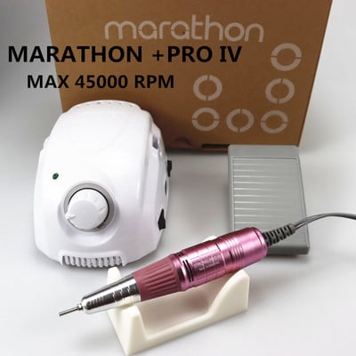 65W STRONG 210 Machine Manicure Bt Marathon Champion-3 Control Box 45000rpm Sde PRO IV Rankena elektrinis nagų gręžimo nagas