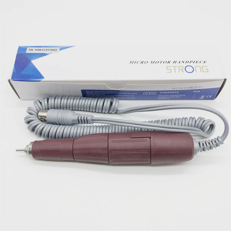 Stipri 105L 102L 102LN 37L1 35K 40K 45K rankena STRONG 210 Marathon elektriniam mikromotoriui Poliravimo valdymo dėžutė Nagų įranga