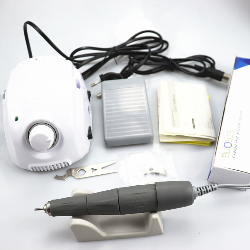 STRONG MARATHON Championship-3 Strong 210 PRO 105LN Rankena 50000 aps./min Elektrinis manikiūras Nagų gręžimo mašina FORTE 210 Nagų dailės įrankis