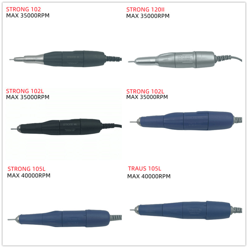 Nagų gręžimo rašiklis Tvirta rankena 30K 35K 40K Stipriam 210 90 204 Marathon Control Box Elektrinis manikiūro gręžtuvas nagų dildės poliravimui