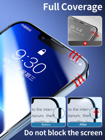 SmartDevil για iPhone 14 11 Full Cover Tempered Glass για iPhone 13 Pro Max 12 mini 7 8 X XS XR SE 3 2020 Screen Protector HD