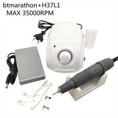 65W BT Marathon Champion 3 Control Box 35K H37L1 H200 Augstas kvalitātes elektriskā nagu urbjmašīna ar roku manikīra mašīnu komplekts Zobārstniecības laboratorija