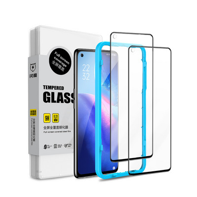 „SmartDevil“ pilnai dengiantis stiklas skirtas OPPO Reno 4 5 3Pro Ace R15 R17 ekrano apsaugoms, skirtoms Realme X7 Pro HD Anti Blue-ray