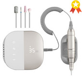 Nauja 35000 RPM elektrinė nagų gręžimo mašina Elektrinė nagų dildė LED ekranas Nagų įrankiai Manikiūro mašina Nagų grąžtai Poliruoklis