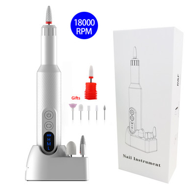 NOVA 18000RPM bežična bušilica za nokte Električna brusilica za nokte Bežična punjiva mašina za manikuru Glodalica Stroj za nokte