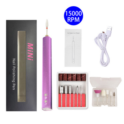 NOVA 18000RPM bežična bušilica za nokte Električna brusilica za nokte Bežična punjiva mašina za manikuru Glodalica Stroj za nokte