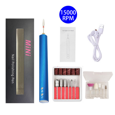 NOVA 18000RPM bežična bušilica za nokte Električna brusilica za nokte Bežična punjiva mašina za manikuru Glodalica Stroj za nokte