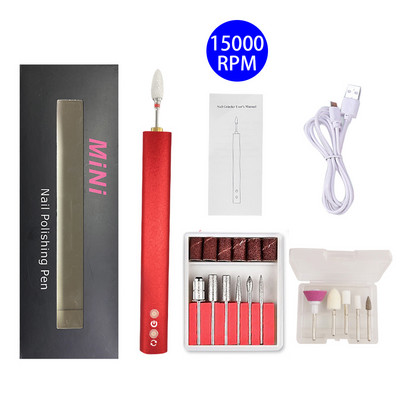 NOVA 18000RPM bežična bušilica za nokte Električna brusilica za nokte Bežična punjiva mašina za manikuru Glodalica Stroj za nokte