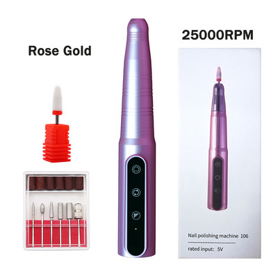 NOVA 18000RPM bežična bušilica za nokte Električna brusilica za nokte Bežična punjiva mašina za manikuru Glodalica Stroj za nokte