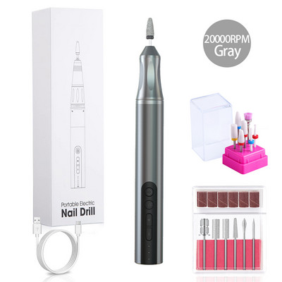 NOVA 18000RPM bežična bušilica za nokte Električna brusilica za nokte Bežična punjiva mašina za manikuru Glodalica Stroj za nokte