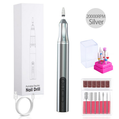 NOVA 18000RPM bežična bušilica za nokte Električna brusilica za nokte Bežična punjiva mašina za manikuru Glodalica Stroj za nokte